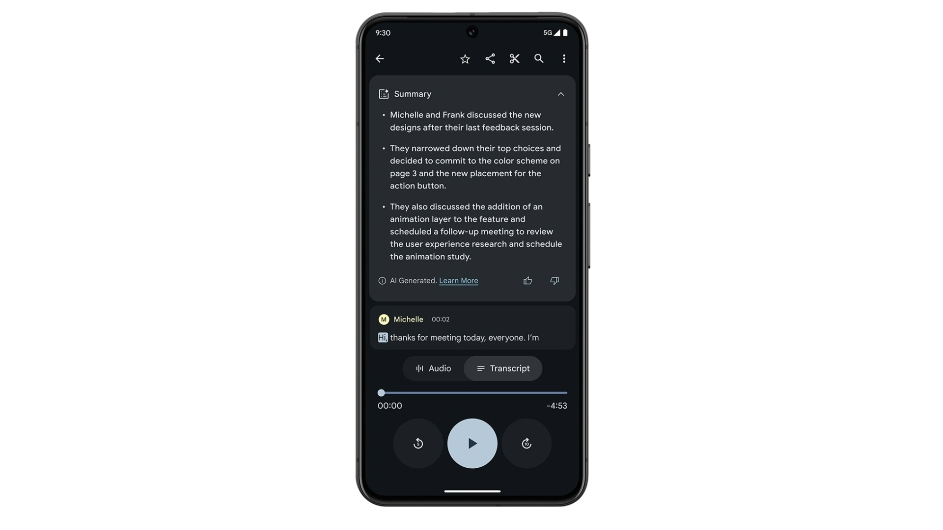 Pixel Feature Drop May 2024 Recorder update 1